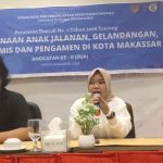 sosialisasi angkatan 2 Peraturan Daerah (Perda) No 2 Tahun 2008 tentang Pembinaan Anak Jalanan, Gelandangan, Pengemis dan Pengamen (Anjal-Gepeng) di Kota Makassar, di Hotel Grand Imawan, Rabu (24/01/2024).