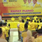 Dewan Pimpinan Daerah (DPD) II Golkar Kota Makassar menggelar rapat pleno pengurus di kantor DPD Golkar, yang terletak di Jalan Lasinrang Mangkura, Kota Makassar